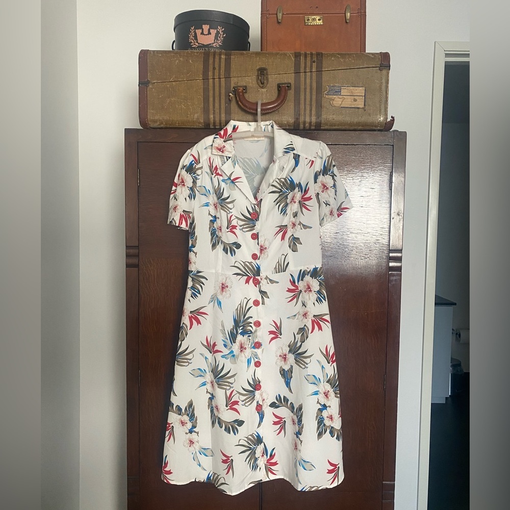 Belle Poque 40’s style Hawaiian dress